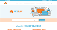 Desktop Screenshot of interhostsolutions.be