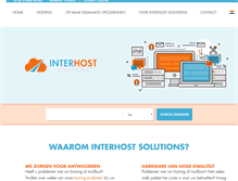 Tablet Screenshot of interhostsolutions.be